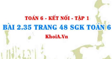 Bài 2.35 trang 48 SGK Toán 6 tập 1 Kết nối tri thức